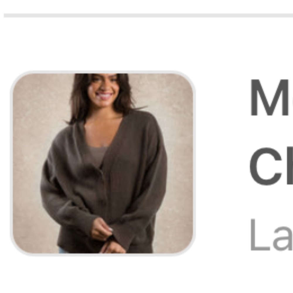 Women's Gray Cardigan Sweater